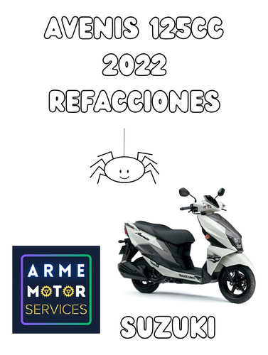 Amortiguador Trasero Avenis Suzuki 125cc 2023 Original  Foto 4