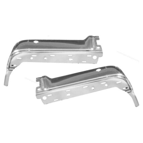 1pair Chrome Lh Rh Rear Bumper End Cap Fit For 2009-2014 Aad Foto 8