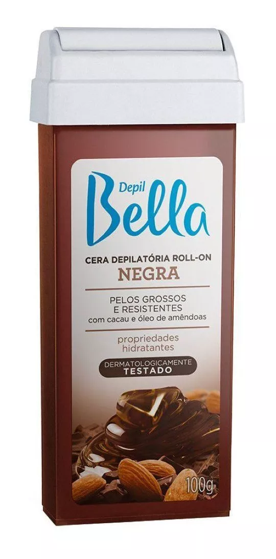 Refil Cera Depilatória Roll-on Depil Bella 100g Negra 
