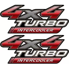Adesivo 4x4 Turbo Intercooler Hilux 2005 2006 2007 2008 2009