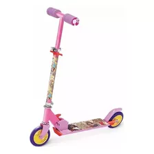 Patinete Infantil Boneca Barbie 2 Rodas Malibu Fun