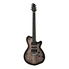 Godin Xtsa Leaftop Trans Black Con Soft Case