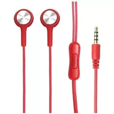 Audífonos Ghia Jack 3.5mm1.2 Mts 3mw De Potencia Color Rojo