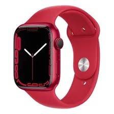 Apple Watch Series 7 (gps, 45mm) - Caixa De Alumínio Vermelho - Pulseira Esportiva Vermelho - Distribuidor Autorizado