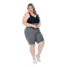 Bermuda Modeladora Alta Compressão Plus Size Cós Alto