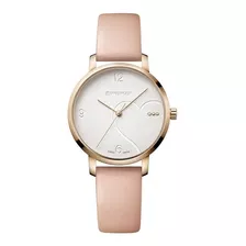 Reloj Metropolitan Donnissima Correa De Cuero Color Rosado, 