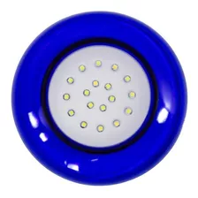 3 Led Piscina Ø125mm Azul 18w Luz 6500k + Fonte St1077