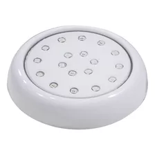 3x Luminária Piscina Led Smd Ø80mm 18w Luz Rgb St1065