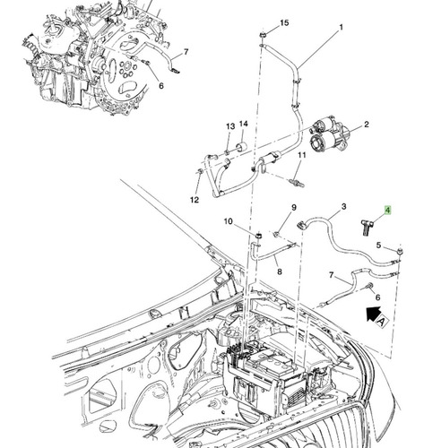 Sensor Corriente Bateria Chevrolet Corvette 6.2l V8 2019 Foto 6