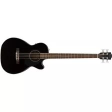 Bajo Electroacústico Fender Cb-60sce Acabado Del Cuerpo Barnizado Cantidad De Cuerdas 4 Color Negro Orientación De La Mano Diestro