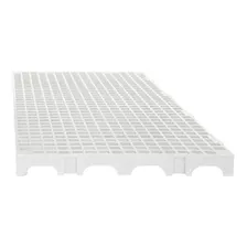 Estrado Plástico 25x50x2,5cm Impallets - Palete - Piso Cor Branco