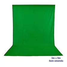 Fundo Infinito Tecido Algodão Muslim- Cor Verde( Chromakey ) Cor Verde Desenho Impresso Liso