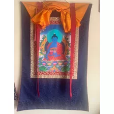 Buda Medicina - Thangka Budista Nepalesa Com Frame Ano 2010 