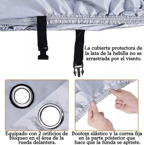 Funda Impermeable Para Motocicleta Prueba De Polvo Y Lluvia Foto 9