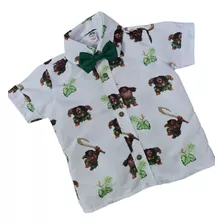 Camisa Maui Moana Infantil Menino