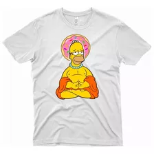 Poleras De Los Simpson 012(buda) De Calidad Y Algodón100%