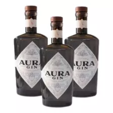 Gin Aura Handcrafted London Dry Enebro Patagónico 700ml X3u 
