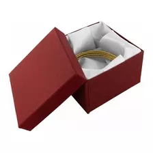 12 Caja Cartón Rojo Cuadrada Alta Para Brazalete/reloj/joyas