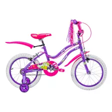 Bicicleta Para Niñas R16 Llantas Aire Y Entrenamiento Spring Color Rosa