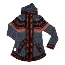 Campera Huaca De Lana De Alpaca - Barro Cocido