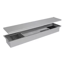 Escorredor Embutido Inox 90cm Com Tampa