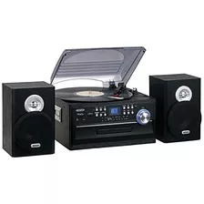 Jensen Jta-475b Giradiscos Estéreo De 3 Velocidades Con Sist