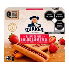 Barras De Avena Quaker Rellenas Fresa 240g