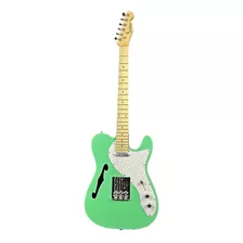 Guitarra Elétrica Semi-hollow Waldman Gte-300 LG Light Green