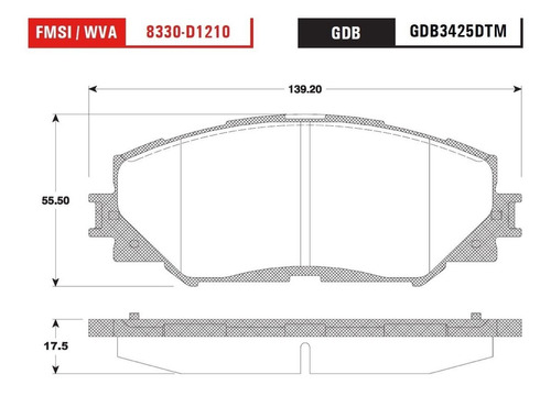 Balata Trw Pontiac Vibe 2009-2010 Delantero Foto 2