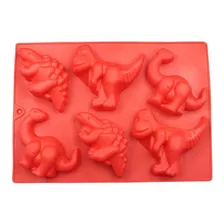 Molde Forma Silicone Dino Dinossauro Chocolate Sabão Biscuit