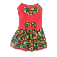 Roupa Vestido Cachorro Pet Natal