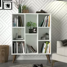 Librero Aparador Organizador Blanco De Diseño Escandinavo
