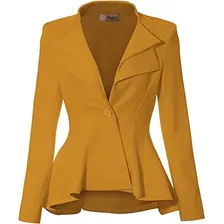 Saco Blazer Dama, Negro, Rojo, Azul-marino, Amarillo, Blanco