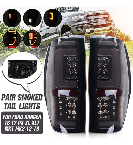 Luz Trasera Para Ford Ranger Raptor T6 T7 Px Xl Xlt Mk1 Mk2  Foto 2