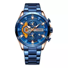 Reloj De Cuarzo De Acero Inoxidable Curren 8402 For Hombre