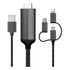 Cable A La Tv Mhl Hdmi Para iPhone Micro Usb Tipo C