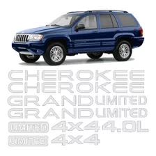 Kit Adesivos Grand Cherokee Limited 4x4 4.0l Grchk