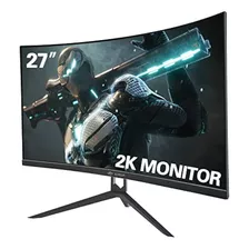 Monitor Curvo Para Juegos Crua 27 , Qhd (2560x1440p) 2k 144