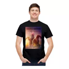 Camisa Camiseta Blusa Poster Godzilla E Kong O Novo Império