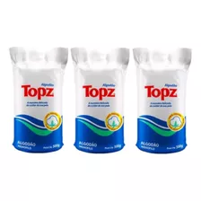 Algodão Topz 500g - Kit Com 3 Rolos 100% Puro Macio Limpeza 