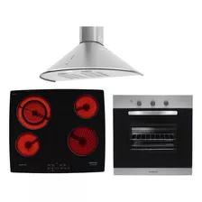 Combo Longvie Tst - Horno Gas + Anafe Vitro + Campana Circul