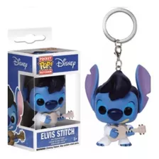 Llavero Funko Pop Keychain Elvis Stitch Disney Coleccion