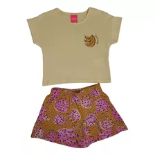 Conjunto Feminino Verão Kely Kety Shorts Soltinho