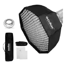 Softbox Bowens C/ Grid Greika 95cm Octagonal P/ Flash Tocha 