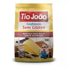 Mistura Para Bolo Sabor Baunilha Pacote 270g Tio João