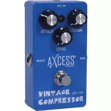 Pedal Vintage Compressor Axcess Cp-109 Giannini P/ Guitarra Cor Azul