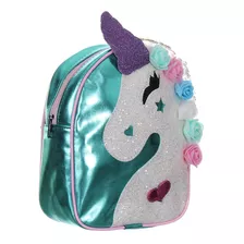 Bolsa Mochilinha De Criança Com Brilho Unicornio Infantil