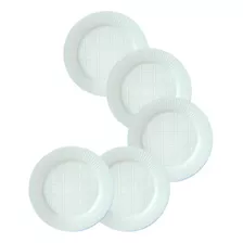 1000 Platos Plasticos Descartables Blancos 22 Cm Comida 