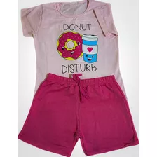 Conjunto Infantil Fem. Donut Lindo E Confortável