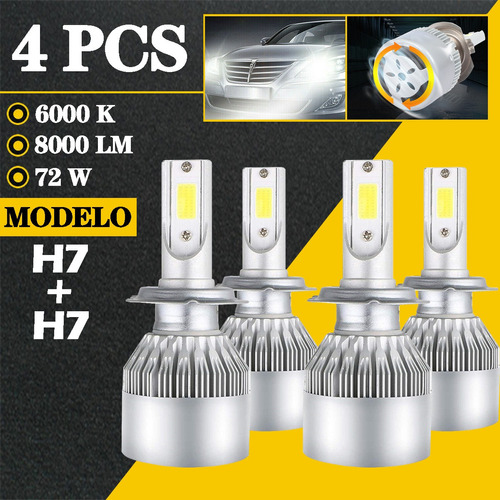 Kit Faros Delanteros Led Luz Alta Y Luz Baja Mercedes-benz